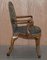 Early Victorian English Walnut Armchairs, Set of 2, Image 9