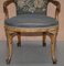 Early Victorian English Walnut Armchairs, Set of 2, Image 7