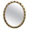 19th-Century French Giltwood Oval Wall Mirror, Image 1