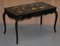 Black Lacquered & Polychrome Painted Desk, Image 2