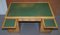 Art Deco Partner-Schreibtisch aus Nussholz mit grünem Leder, 1920er 18