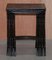 Chinese Hand Painted Chinoiserie Lacquered Tables, Set of 4 3