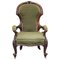 Victorian Carved Wood Armchair 1