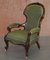 Victorian Carved Wood Armchair 3