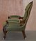 Fauteuil Victorien en Bois Sculpté 19