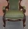 Victorian Carved Wood Armchair 9