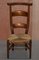 Hand Carved High Back Prayer Chairs, 1840s, Set of 2 16