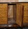 Vintage Italian Burr Walnut Sideboard with Mirrored Top & Serpentine Front 20