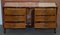 Vintage Italian Burr Walnut Sideboard with Mirrored Top & Serpentine Front 16