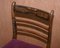 Sedie da pranzo Regency in legno massiccio di velluto, set di 6, Immagine 5