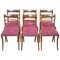 Regency Hardwood Bergere Dining Chairs in Velvet, Set of 6 1