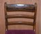 Regency Hardwood Bergere Dining Chairs in Velvet, Set of 6, Image 4