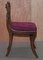 Regency Hardwood Bergere Dining Chairs in Velvet, Set of 6 8