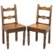 Vintage English Oak Occasional Chairs, Set of 2 1