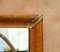 Französischer Spiegel mit Rahmen aus Nusswurzelholz mit vergoldetem Holzdekor, 19. Jh 9
