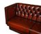 4-5 Seater Chesterfield Brown Leather Sofas, Set of 2 8