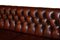 4-5 Seater Chesterfield Brown Leather Sofas, Set of 2, Image 10