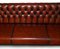4-5 Seater Chesterfield Brown Leather Sofas, Set of 2, Image 6