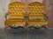 Hollywood Regency Armchairs with Brass Frames, Italy, 1960s, Set of 2 2
