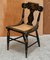 Georgian Baltimore Ebonised Painted Gilt Bergere Side Chairs, 1820s, Set of 2, Image 4