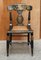 Georgian Baltimore Ebonised Painted Gilt Bergere Side Chairs, 1820s, Set of 2 3