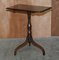 Englischer Dreibein Tisch aus Hartholz mit Neigbarer Tischplatte 4