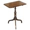 Englischer Dreibein Tisch aus Hartholz mit Neigbarer Tischplatte 1