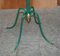 Antique Victorian Wrought Iron Green Paint & Gold Leaf Painted Coat Stand 2