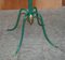 Antique Victorian Wrought Iron Green Paint & Gold Leaf Painted Coat Stand, Image 2