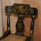 Georgian Baltimore Ebonised & Painted Gilt Bergere Side Chair, 1820s, Image 4