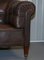 Victorian Swedish Brown Leather Chesterfield Sofa, 1860s, Image 5