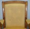 Burr Maple Rocking Armchair with Hand Carved Swan Arms 4