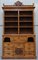 Victorian Burr & Oak Bookcase from Reid and Sons 2