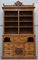 Victorian Burr & Oak Bookcase from Reid and Sons, Image 2