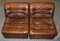 Modular Brown Leather Corner Sofa from de Sede, 1960s 14