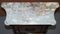 Französisches Sideboard aus Nussholz mit Marmorplatte & Bronzebeschlägen, 19. Jh 4