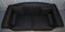 Sofá tapizado en negro y plateado hecho a mano con estructura de madera clara, Imagen 5