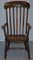 19th-Century Elm Thames Valley Oxford Windsor Armchair, Image 2