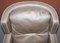 Amadeus Platinum Grey Leather Lounge Chair & Footstool from Natuzzi Italia, Italy, Set of 2 8
