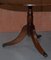 Extending Tilt Top Oval Dining Table in the Regency Style Solid Hardwood Castors 6