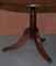 Extending Tilt Top Oval Dining Table in the Regency Style Solid Hardwood Castors, Image 6