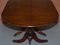 Extending Tilt Top Oval Dining Table in the Regency Style Solid Hardwood Castors 13