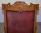 English Estate Oxblood Leather Throne Armchair, 1840s, Image 16