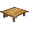 Antique Tibetan Reclaimed Wood and Metal Bound Coffee Table, Image 1