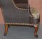 Antique Victorian Wingback Armchair with Embroidered Upholstery, 1840s 12