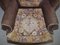 Antique Victorian Wingback Armchair with Embroidered Upholstery, 1840s, Image 7