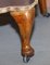 Fauteuil à Oreilles Victorien Antique avec Tissu d'Ameublement Brodé, 1840s 10