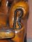 Chesterfield Ohrensessel aus Zigarrenbraunem Leder von William Morris, 2er Set 9