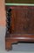 Taburete de piano victoriano antiguo de madera tallada con ruedas de porcelana, Imagen 5