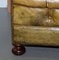 Victorian Green Hand Dyed Leather Chesterfield Sofa, Image 12